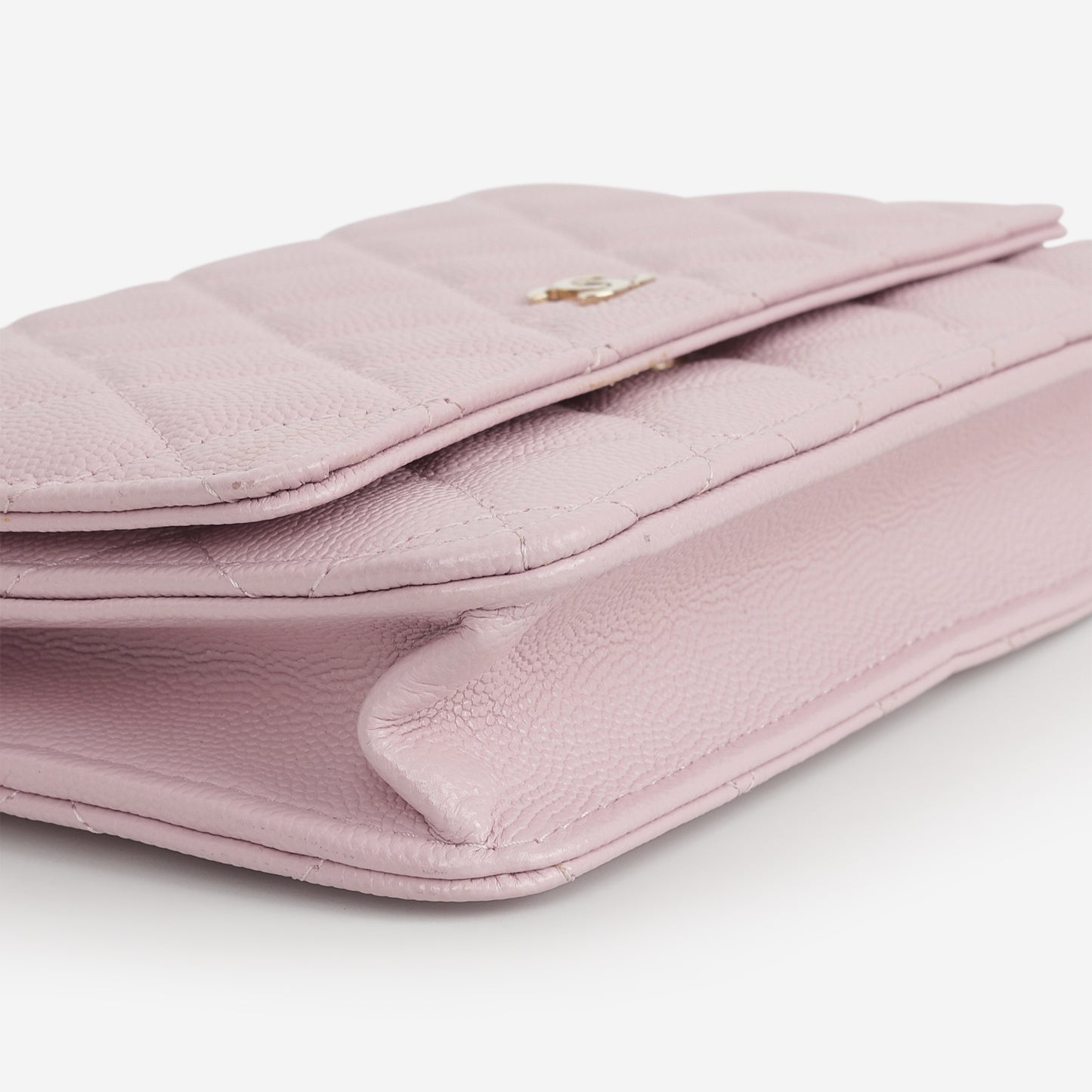 Chanel Classic Wallet on Chain - Pink Caviar | Champagne Gold Hardware