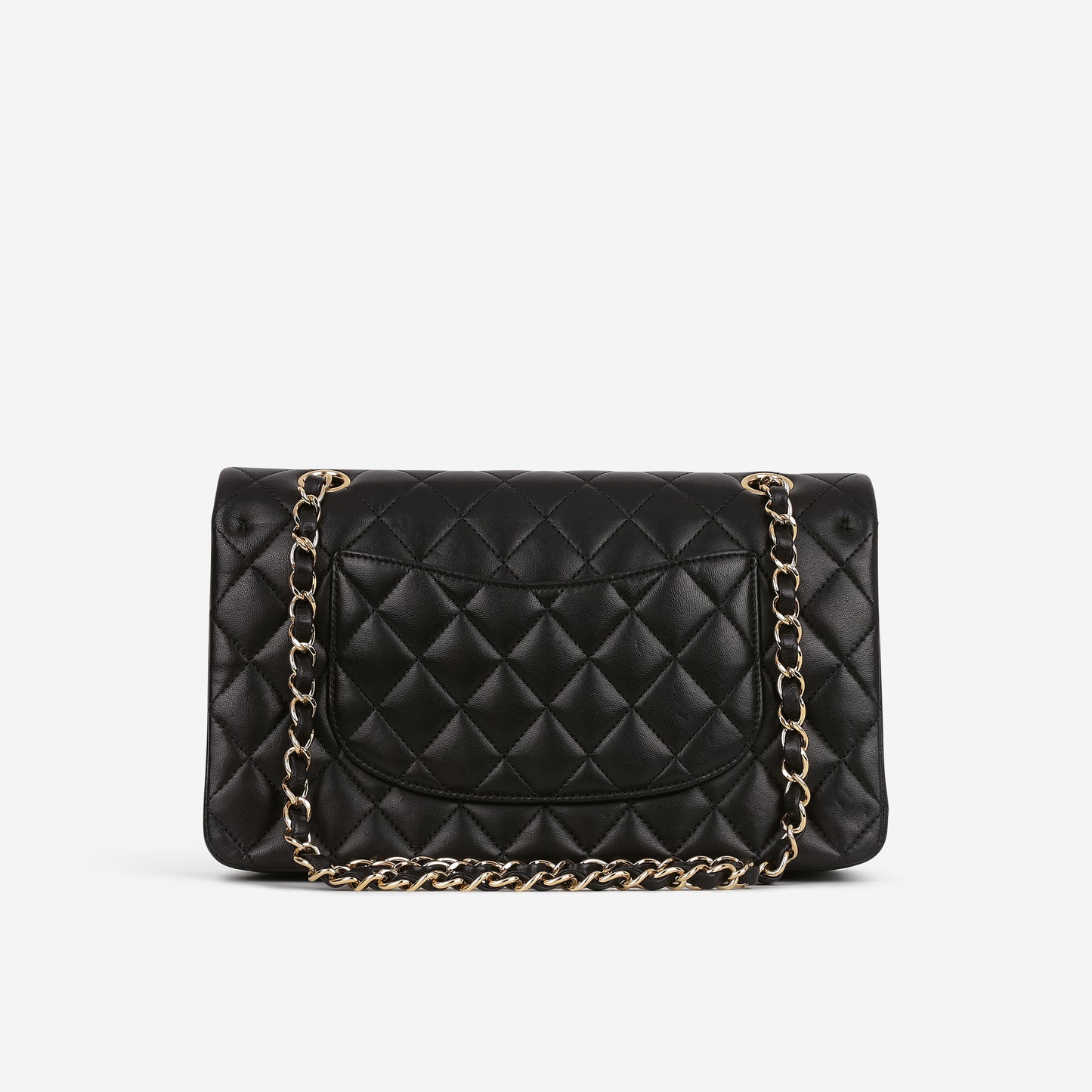Chanel Medium Classic Flap - Black Lambskin | Champagne Gold Hardware