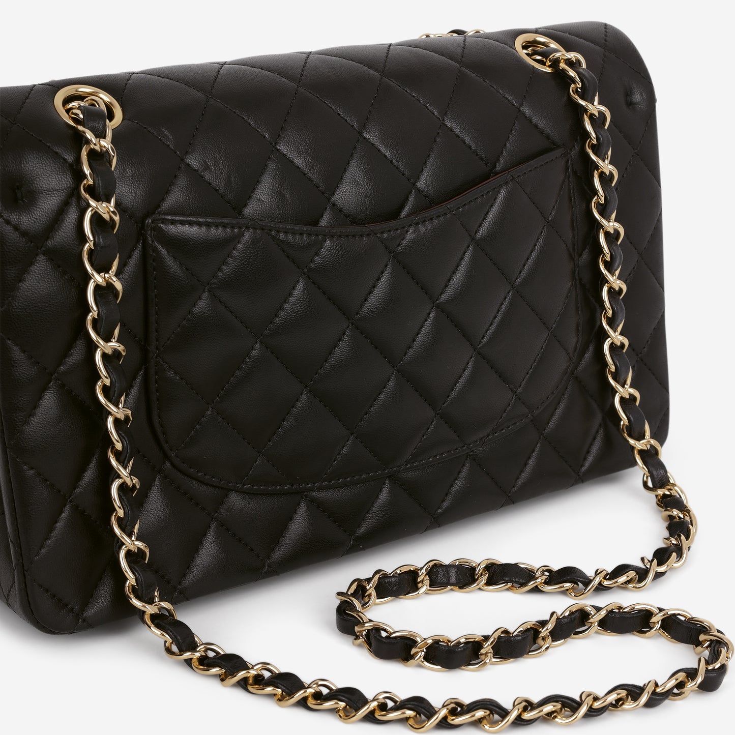 Chanel Medium Classic Flap - Black Lambskin | Champagne Gold Hardware