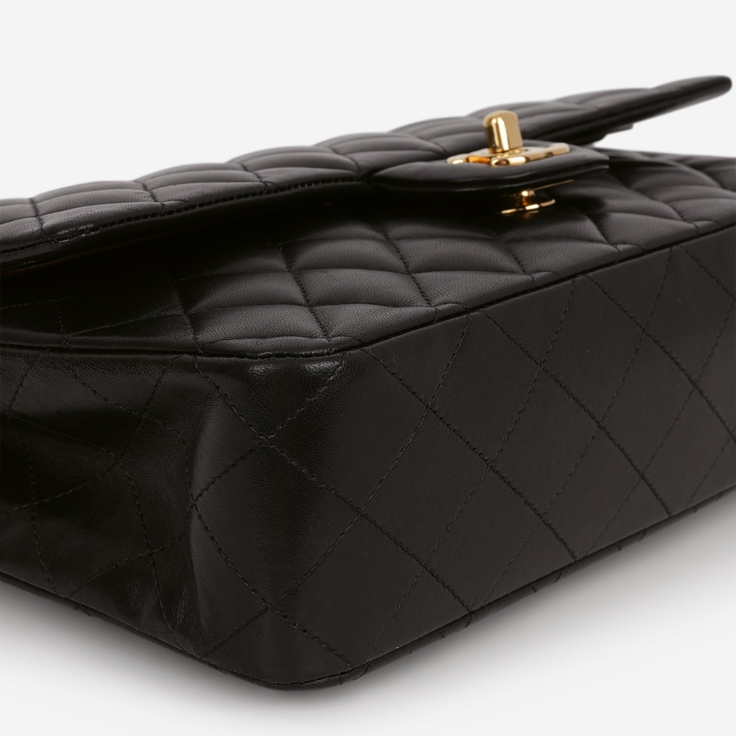 Chanel Medium Classic Flap - Black Lambskin | Champagne Gold Hardware