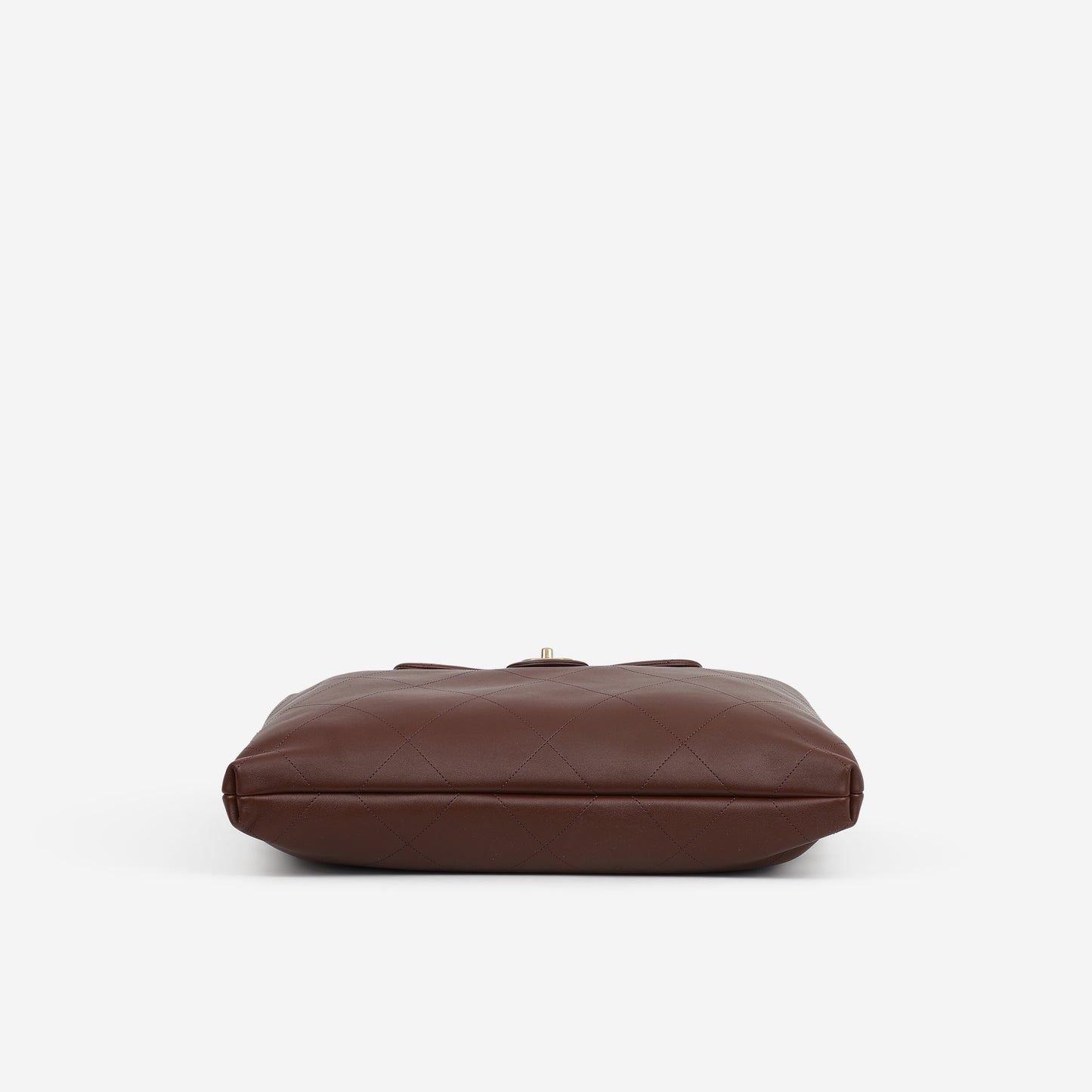 Chanel Maxi Chain Hobo - Brown Calfskin | Aged Gold Hardware