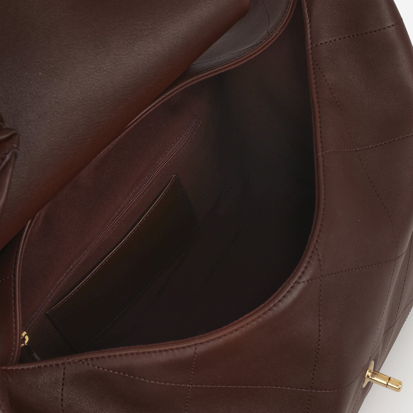 Chanel Maxi Chain Hobo - Brown Calfskin | Aged Gold Hardware