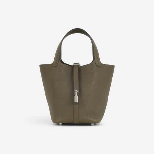 Hermès Picotin 18 - Vert Loden Clemence | Palladium Hardware