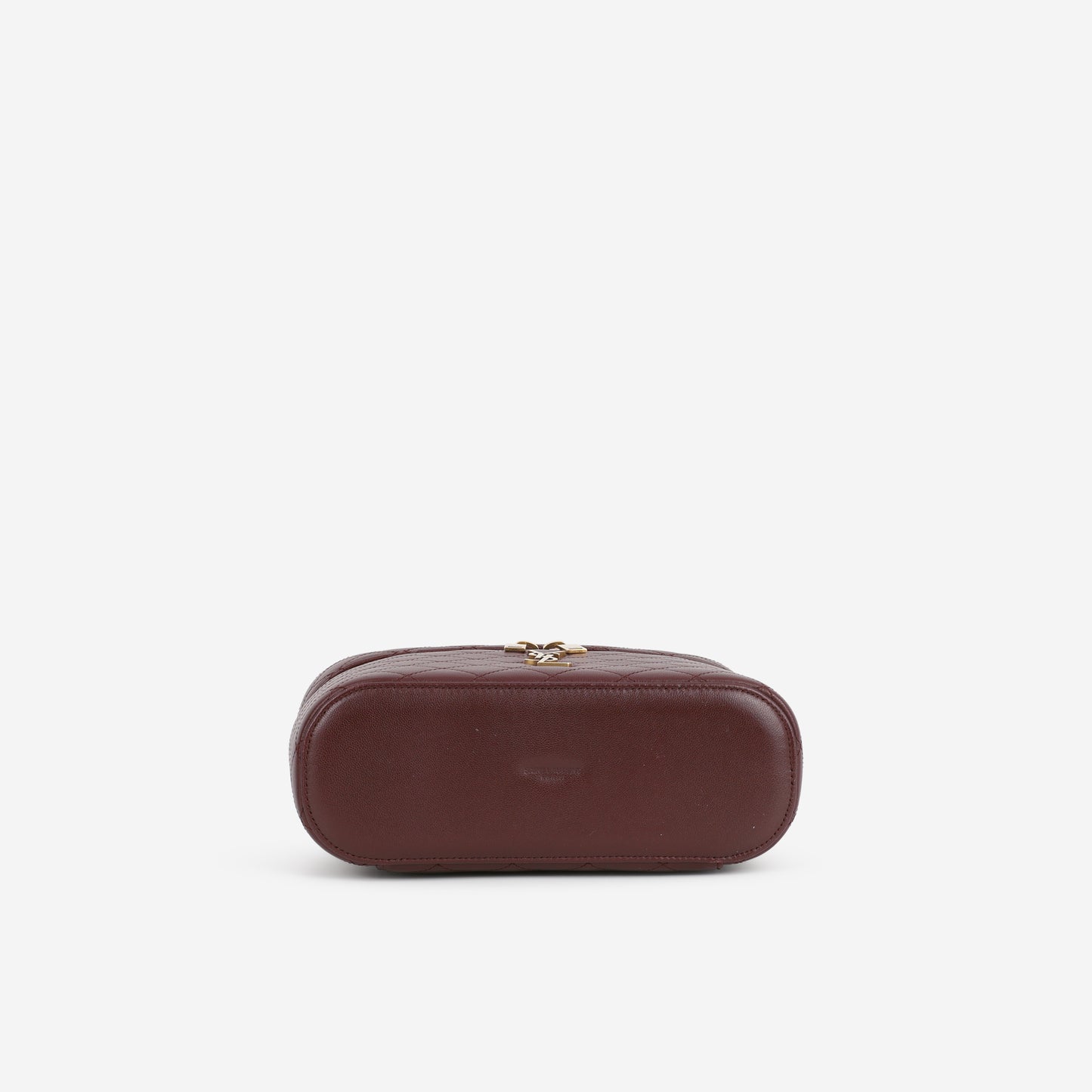 Saint Laurent Large Gaby Vanity - Rouge Cabernet Lambskin | Gold Hardware