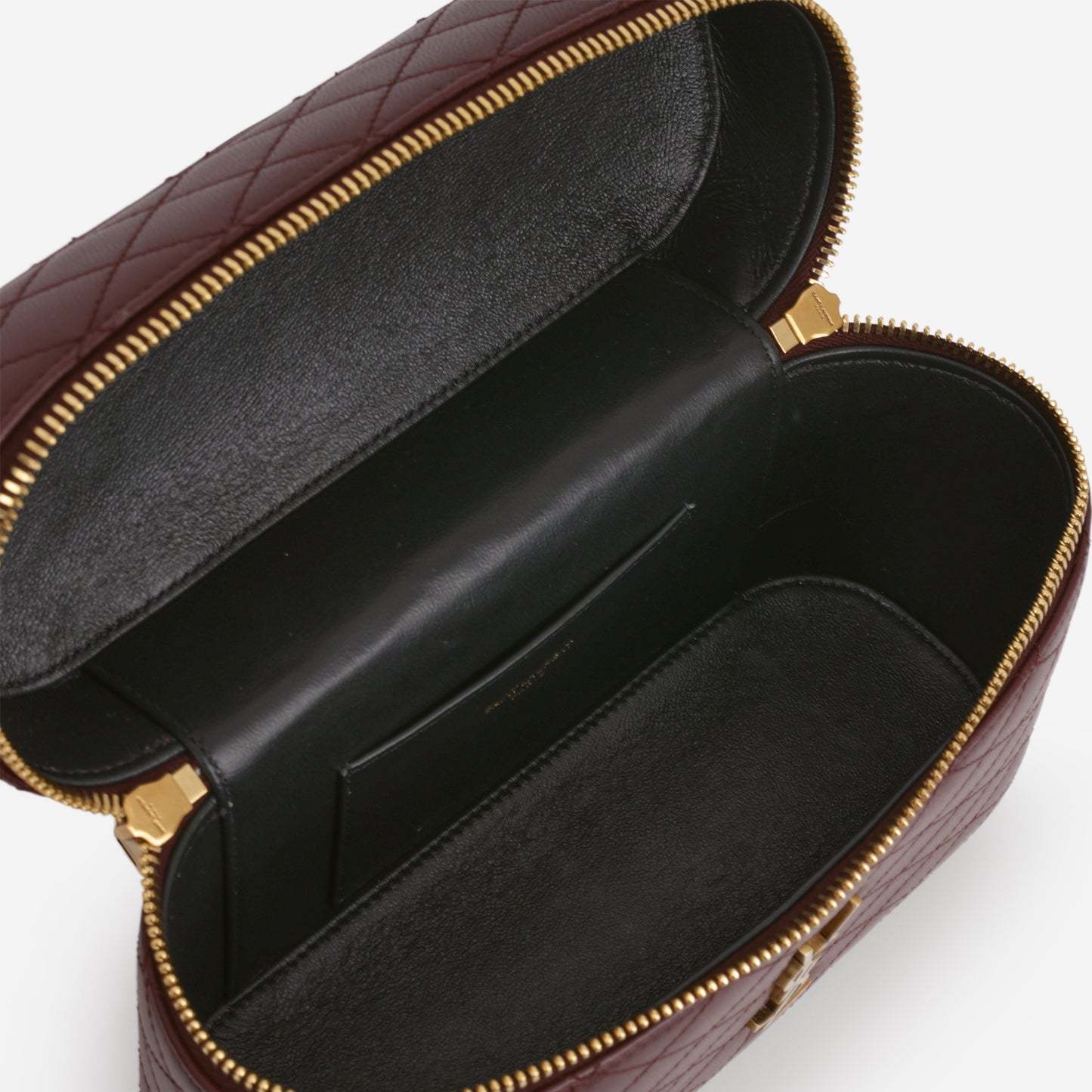 Saint Laurent Large Gaby Vanity - Rouge Cabernet Lambskin | Gold Hardware