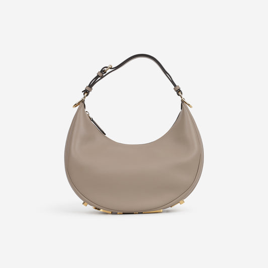 Small Fendigraphy - Taupe Smooth Calfskin | Gold Hardware - Bagista