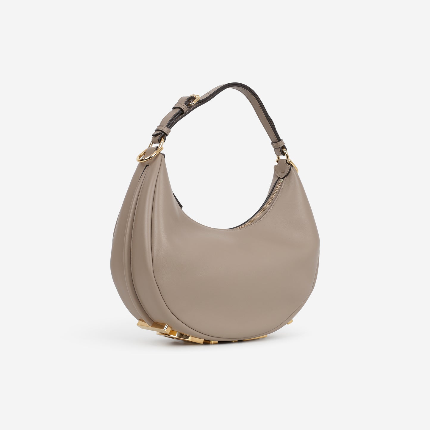 Small Fendigraphy - Taupe Smooth Calfskin | Gold Hardware