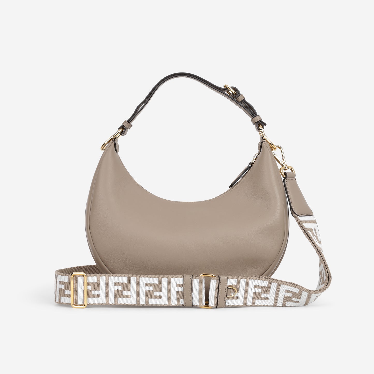 Small Fendigraphy - Taupe Smooth Calfskin | Gold Hardware