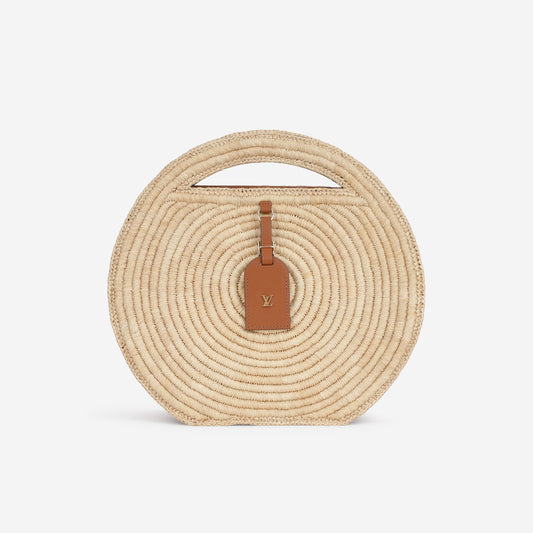 Louis Vuitton Around Me MM - Natural Raffia / Brown Calfskin | Gold Hardware