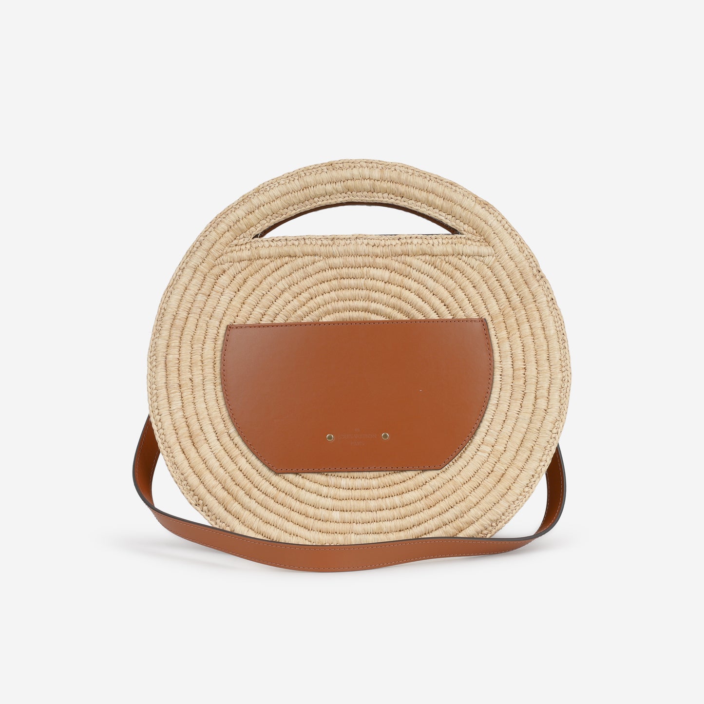 Louis Vuitton Around Me MM - Natural Raffia / Brown Calfskin | Gold Hardware