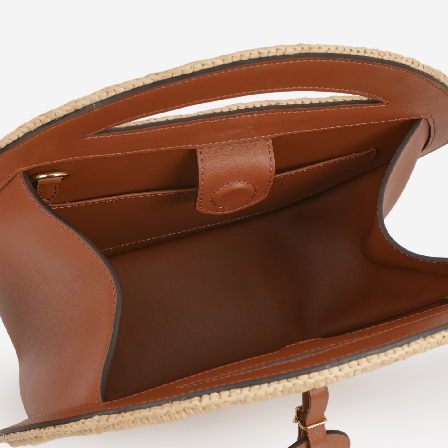 Louis Vuitton Around Me MM - Natural Raffia / Brown Calfskin | Gold Hardware