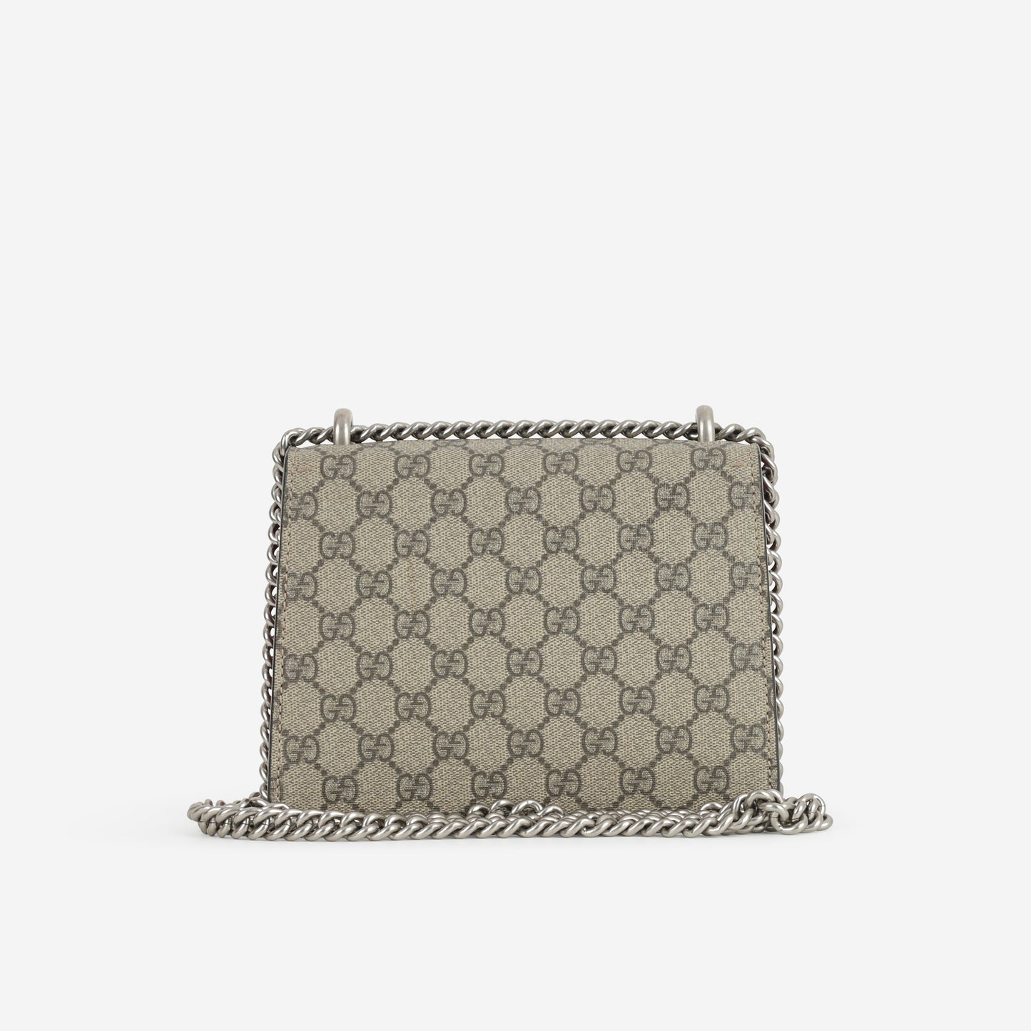 Gucci Small Dionysus - GG Supreme Canvas / Red Interior | Silver Hardware