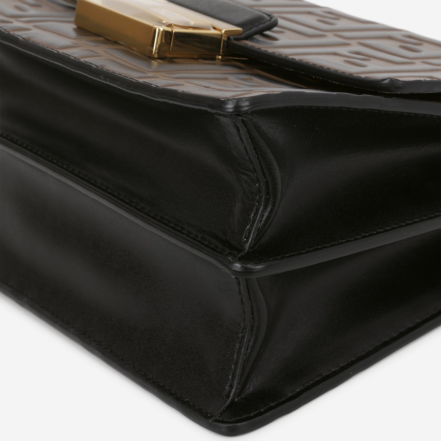 Fendi Small Kan U - Brown Zucca Calfskin | Gold Hardware