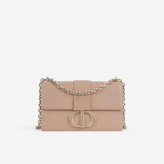 Christian Dior 30 Montaigne Shoulder Bag - Blush Grained Calfskin | Champagne Gold Hardware