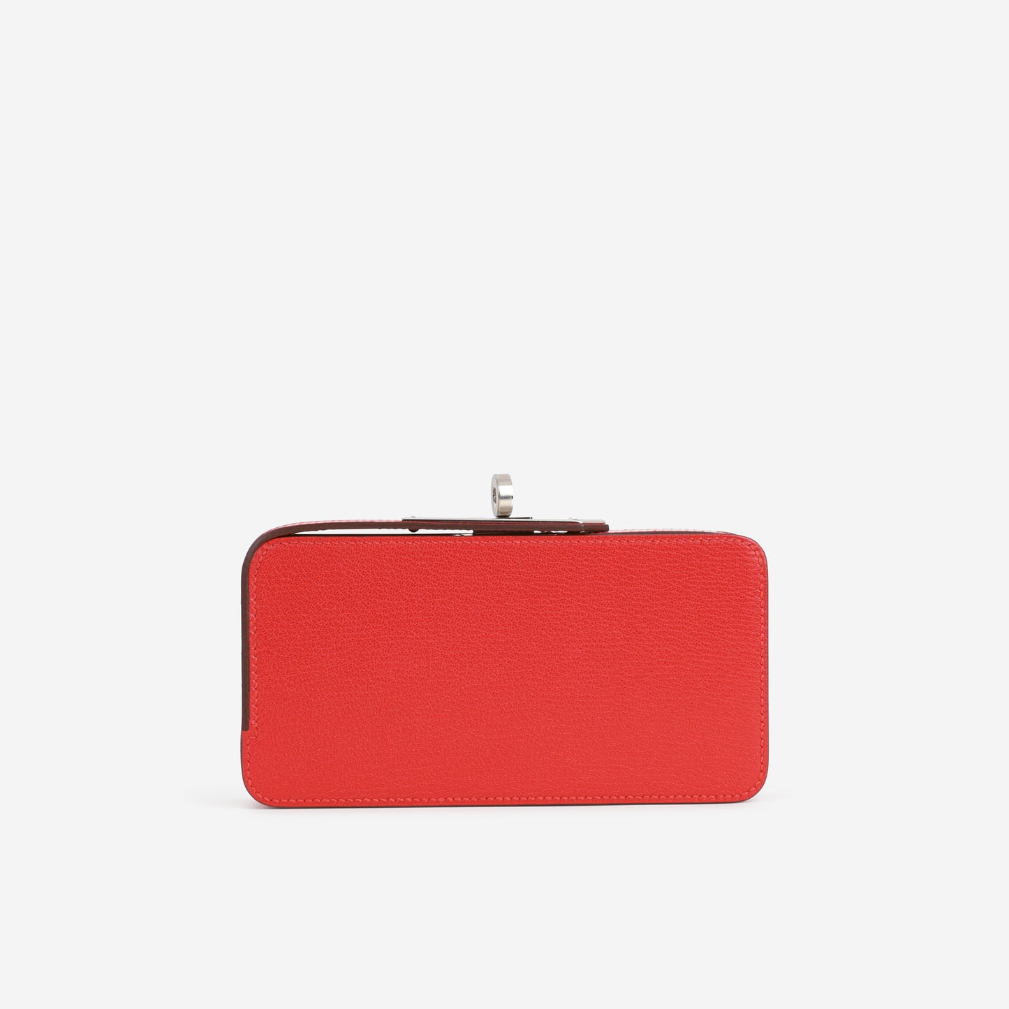Hermès Sanglons Clutch - Rouge de Coeur Chèvre | Palladium Hardware