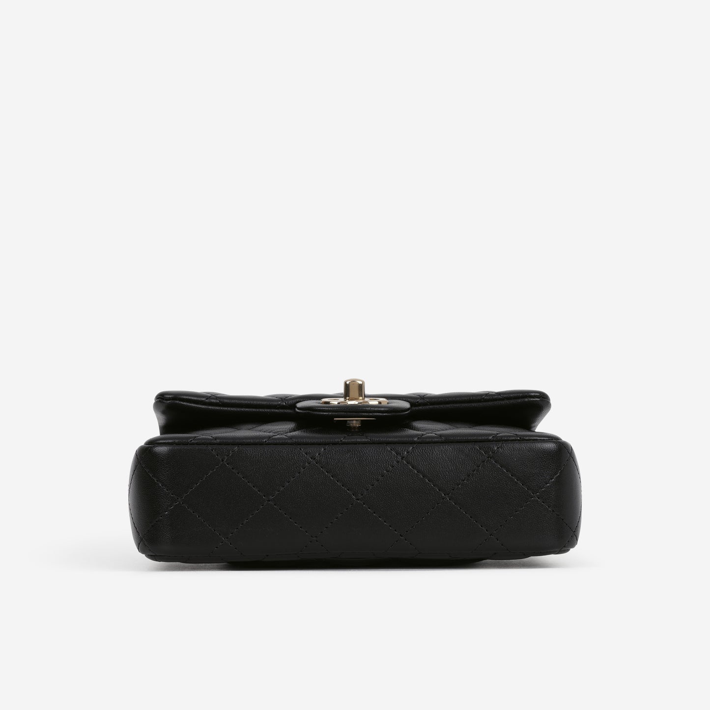 Chanel Mini Rectangular Slim - Black Lambskin | Champagne Gold Hardware