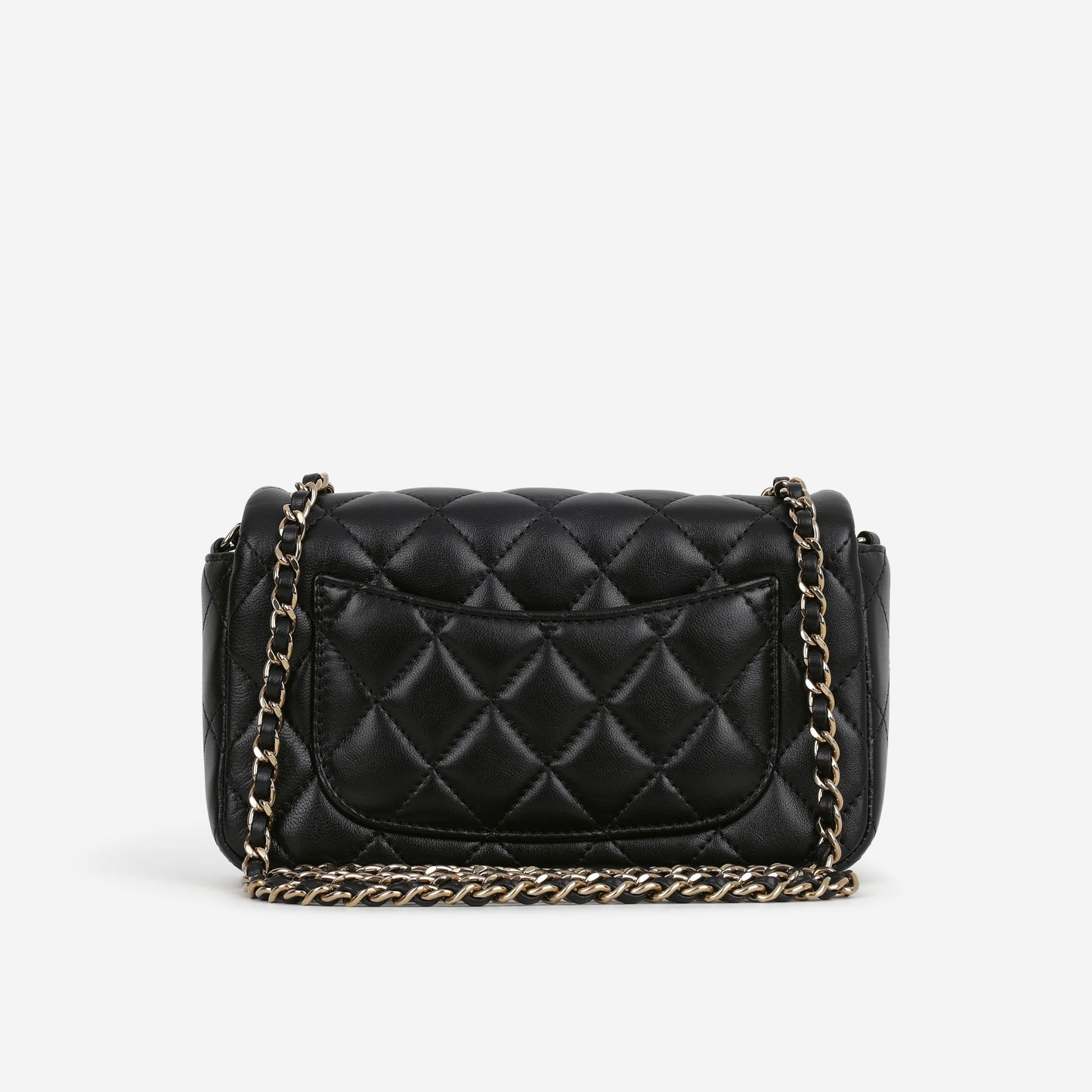 Chanel Mini Rectangular Slim - Black Lambskin | Champagne Gold Hardware