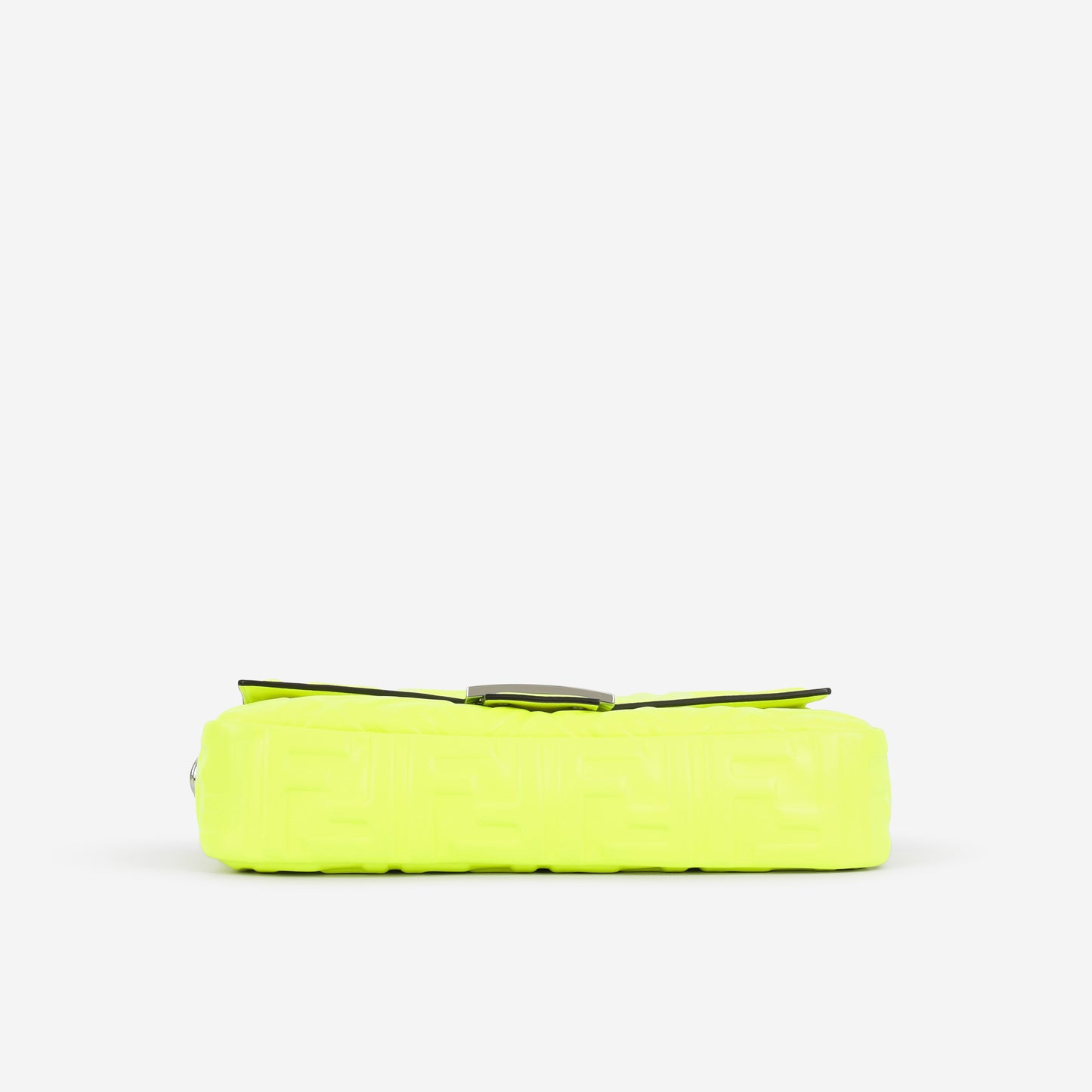 Fendi Medium Baguette - Neon Yellow Nappa | Silver Hardware