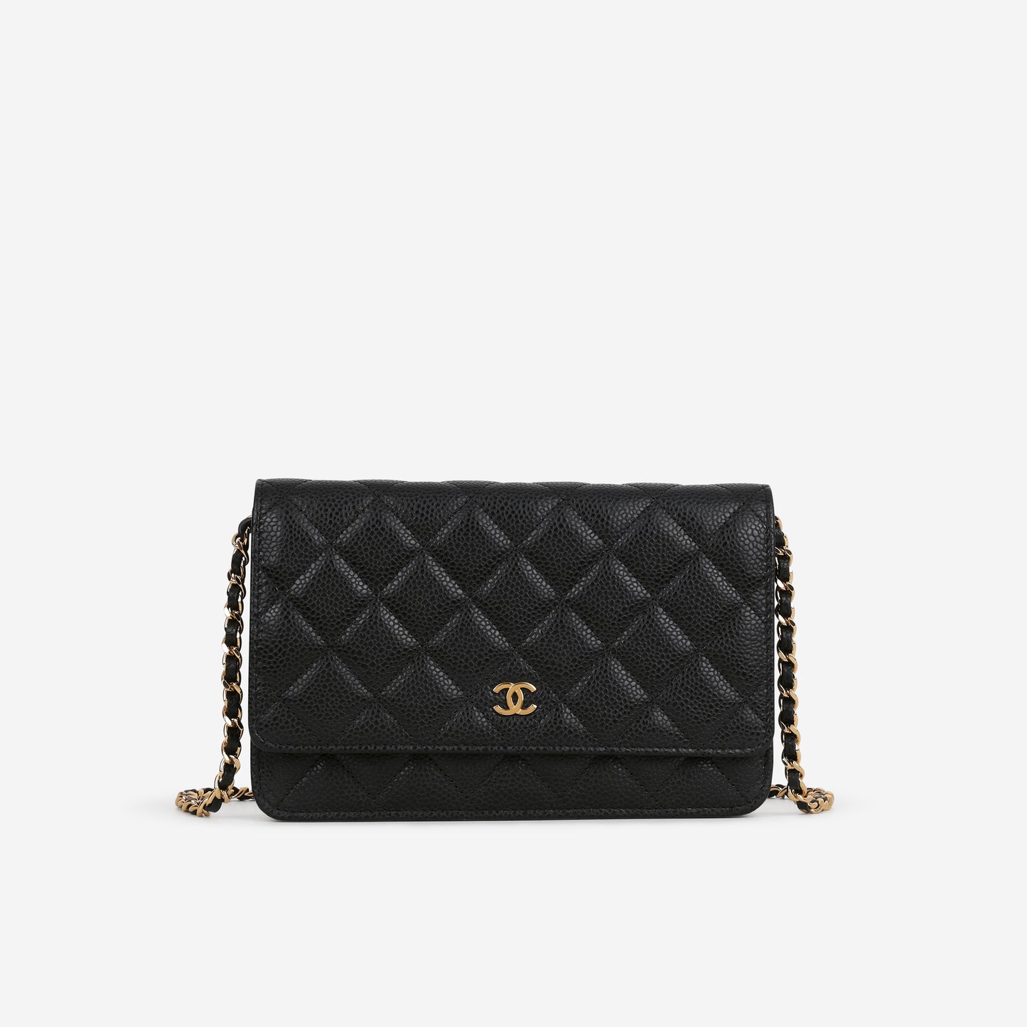 Chanel Classic Wallet on Chain - Black Caviar | Gold Hardware - Bagista
