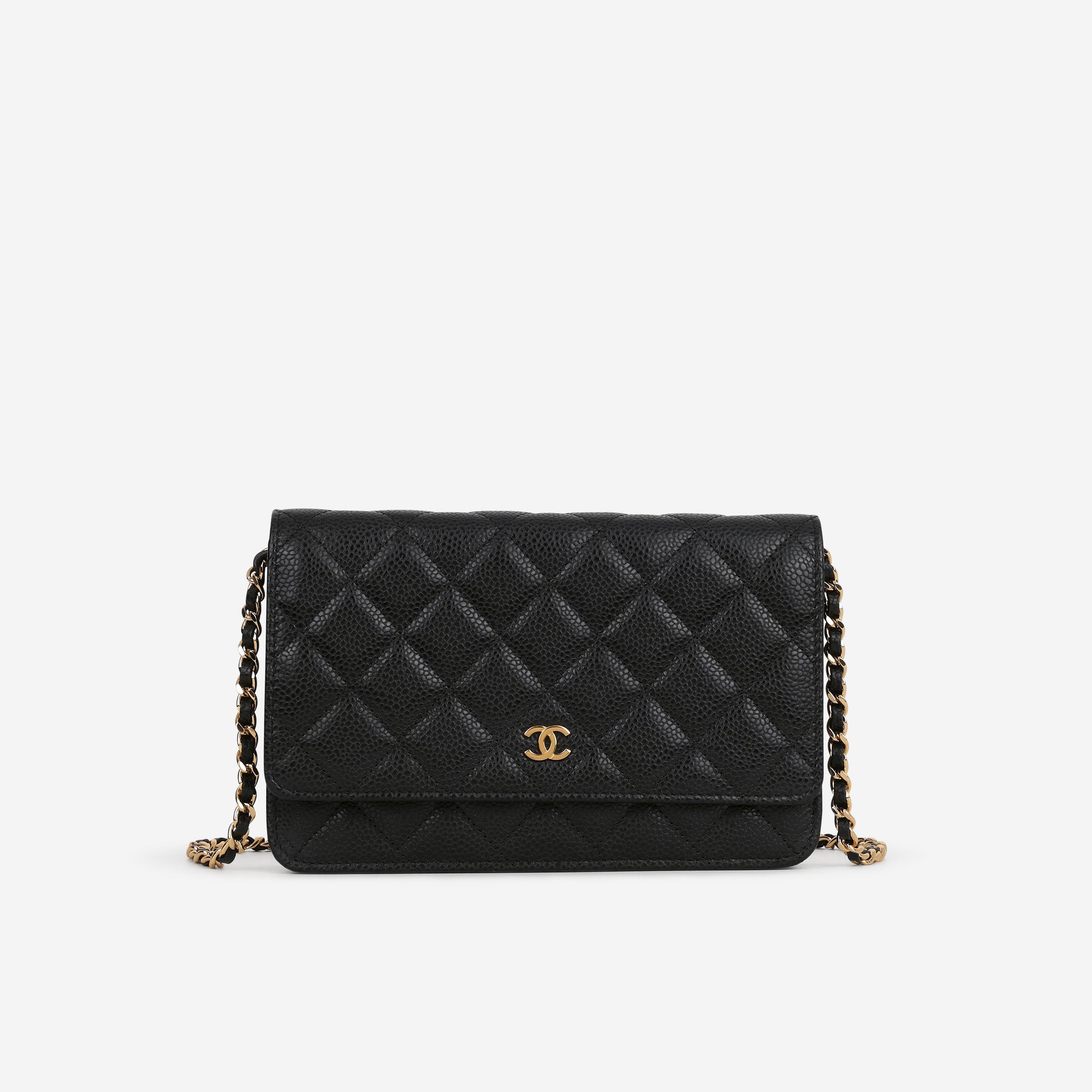 Chanel Classic Wallet on Chain - Black Caviar | Gold Hardware - Bagista