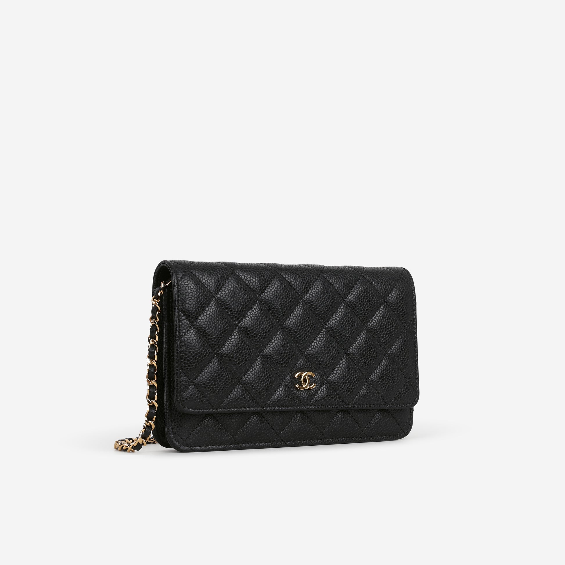 Chanel Classic Wallet on Chain - Black Caviar | Gold Hardware - Bagista