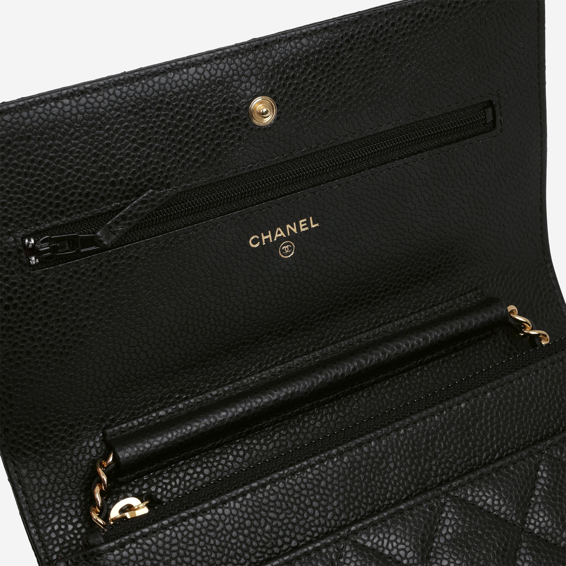 Chanel Classic Wallet on Chain - Black Caviar | Gold Hardware - Bagista
