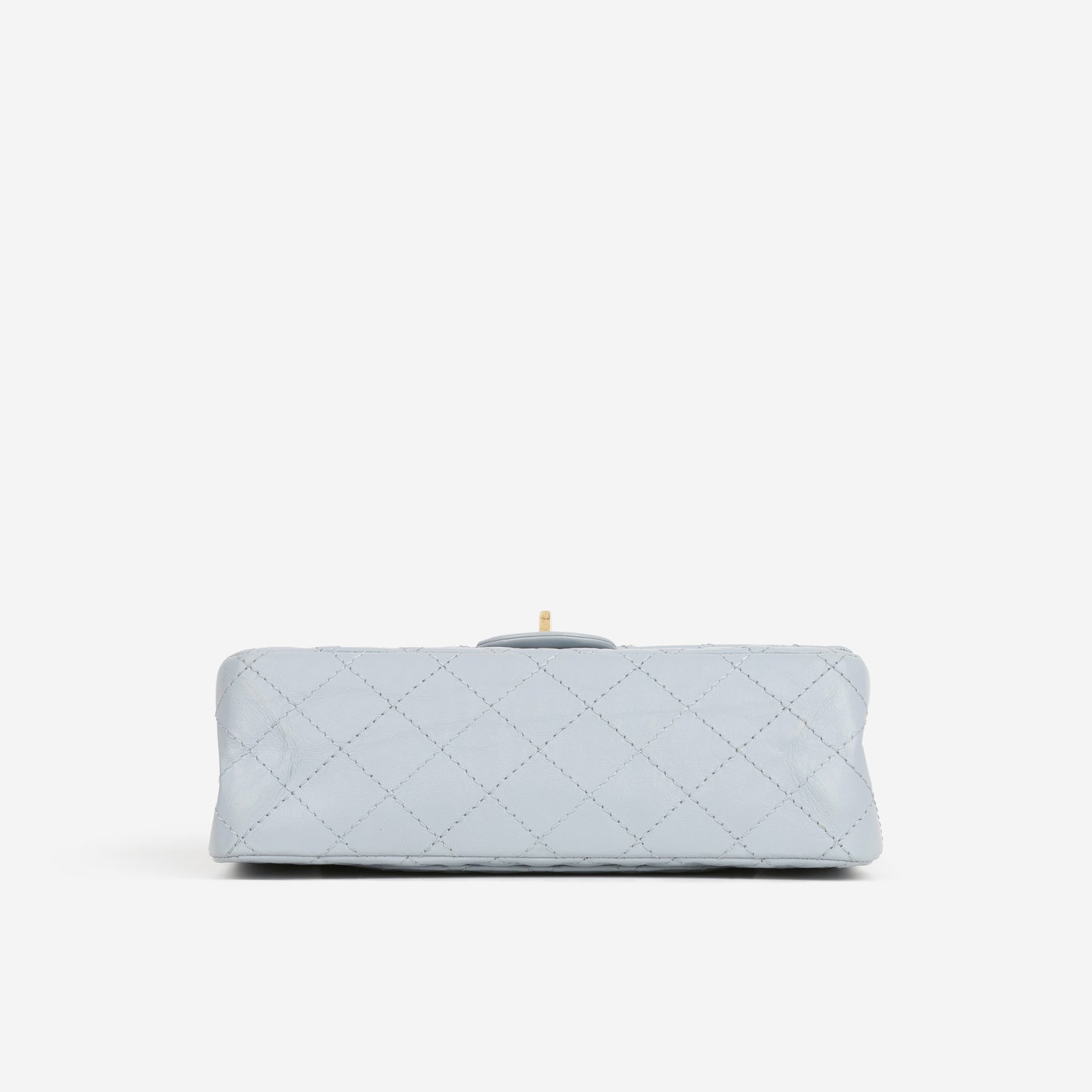 Chanel 2.55 Re-Issue 225 - Light Blue Crumpled Calfskin | Antique Gold Hardware