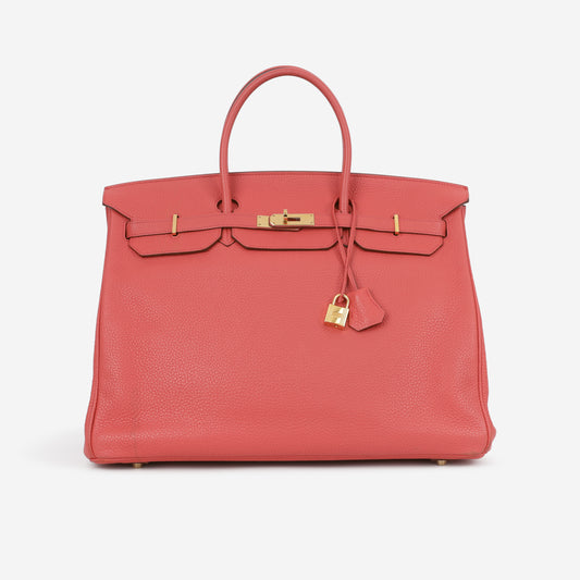 Hermès Birkin 40 - Rose Jaipur Clemence | Gold Hardware