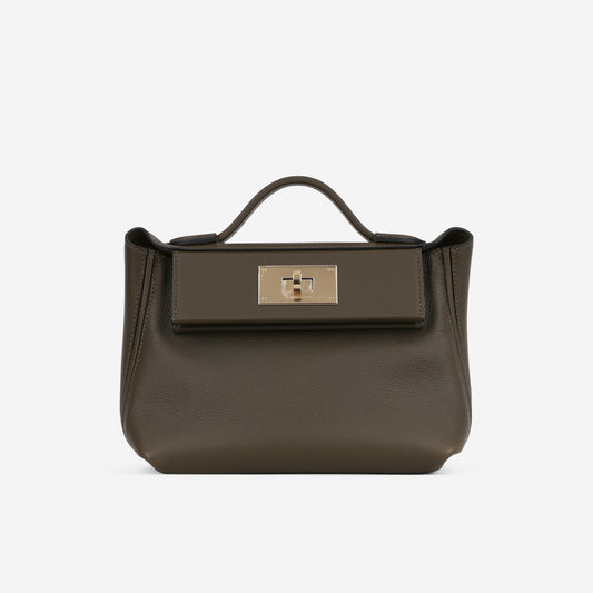 Hermès Mini 24/24 - Vert Loden Evercolor / Swift | Permabrass Hardware