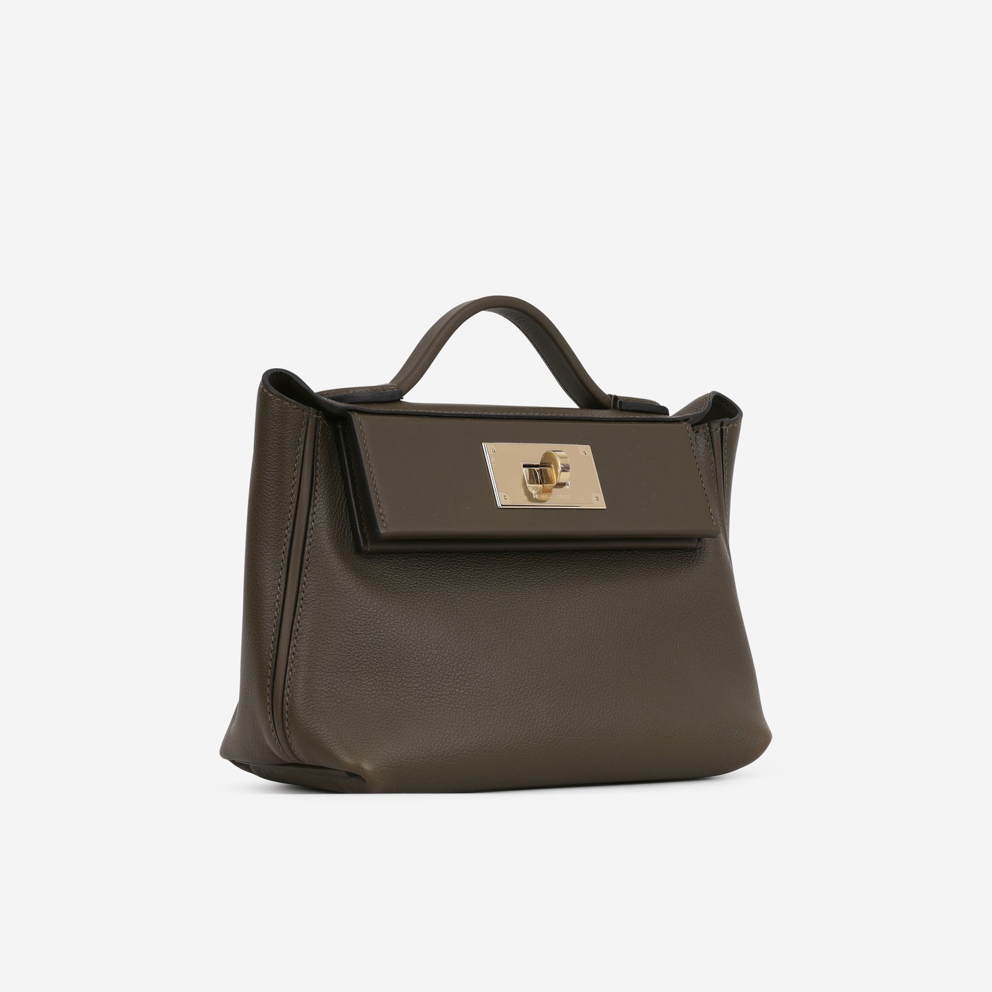 Hermès Mini 24/24 - Vert Loden Evercolor / Swift | Permabrass Hardware