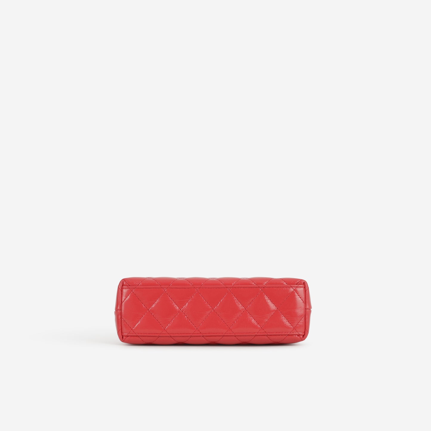 Chanel Small Kelly Re-Edition - Red Shiny Calfskin  | Aged Gold Hardware