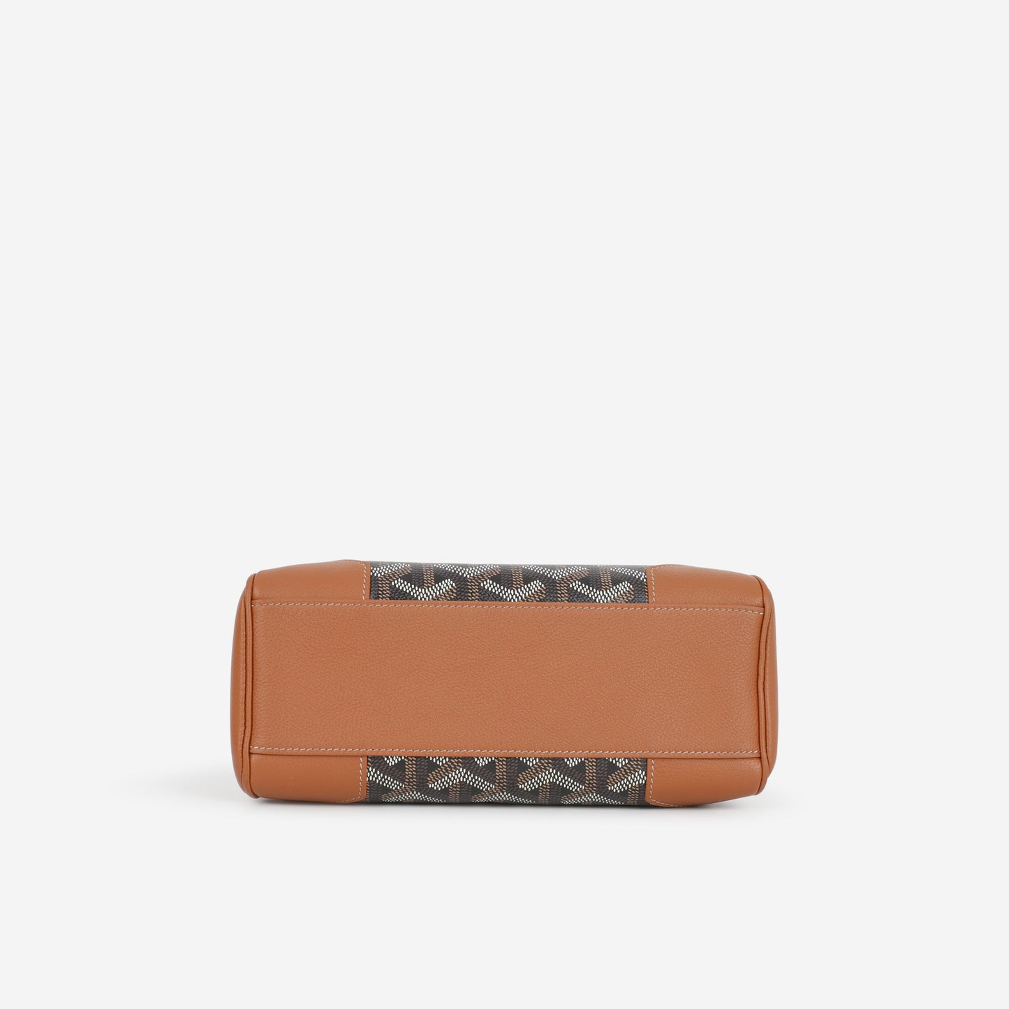 Goyard Saïgon Souple Mini Bag - Black/Tan Goyardine  | Palladium Hardware