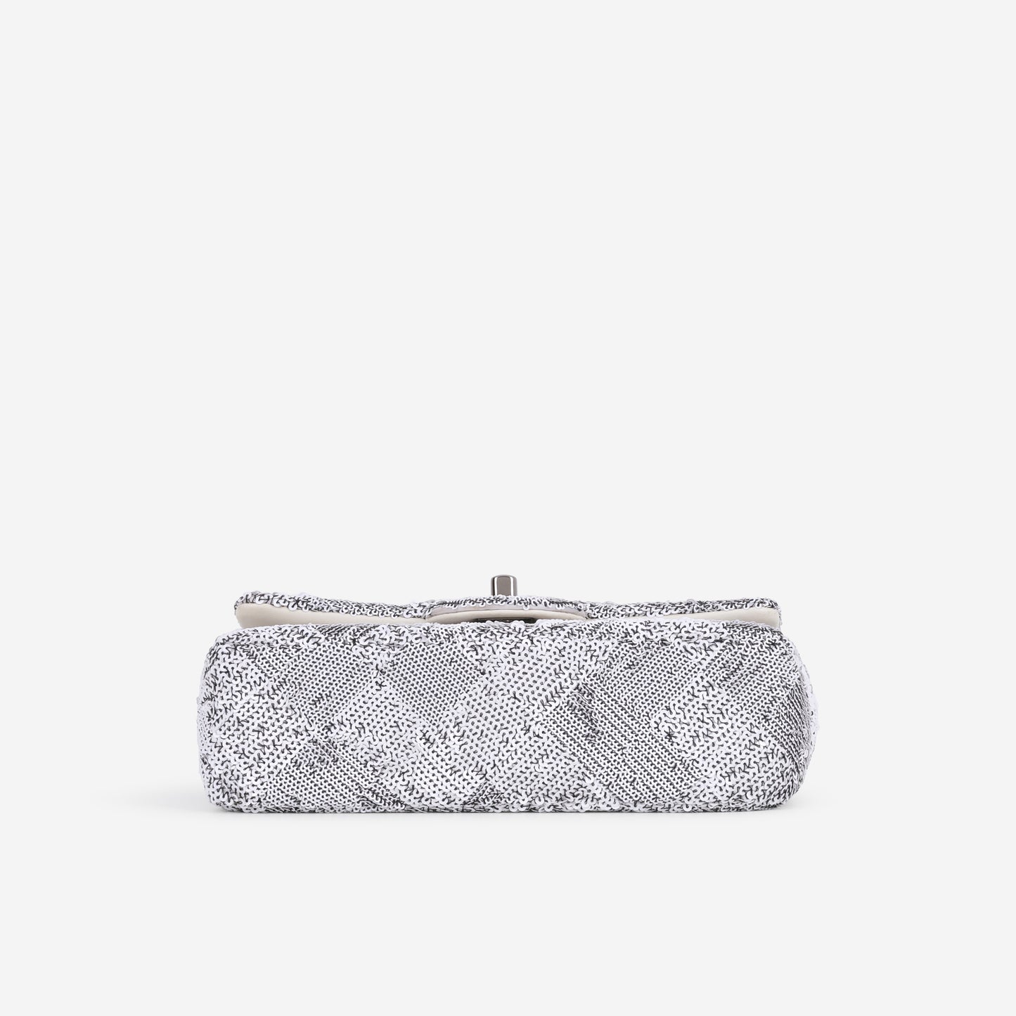 Chanel Mini Rectangular - White / Black Sequins | Gunmetal