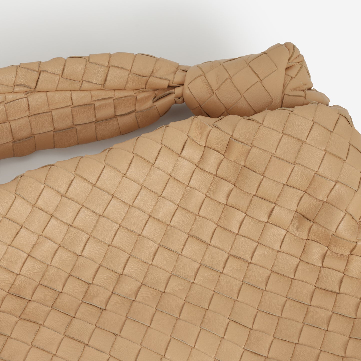 Bottega Veneta Teen Jodie - Beige Intrecciato | Gold Hardware