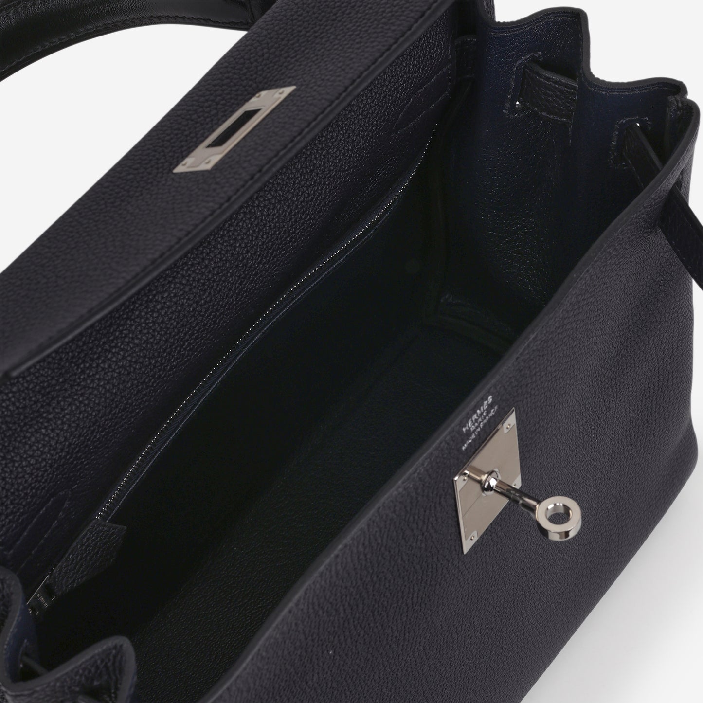 Hermès Kelly 28 AU Galop - Bleu Indigo Togo / Cuivre | Palladium Hardware