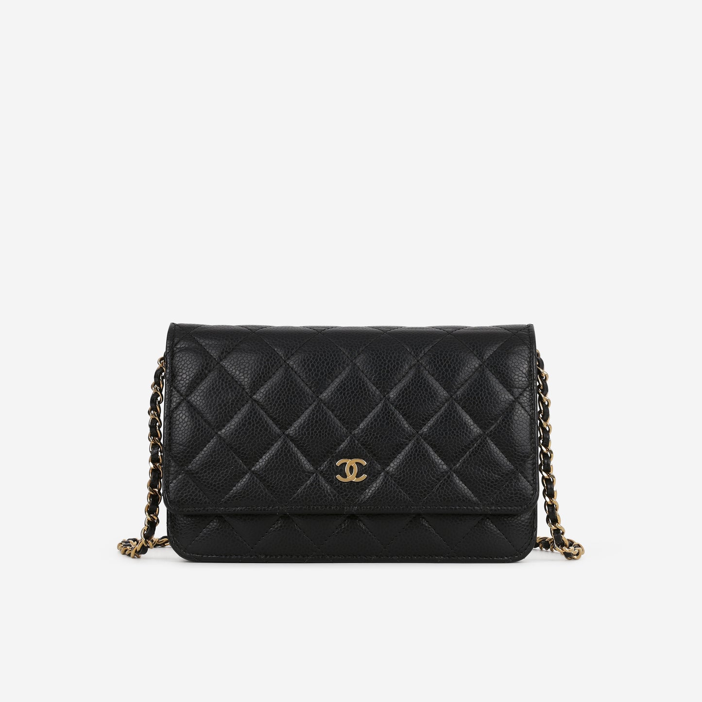 Chanel Classic Wallet on Chain - Black Caviar | Gold Hardware
