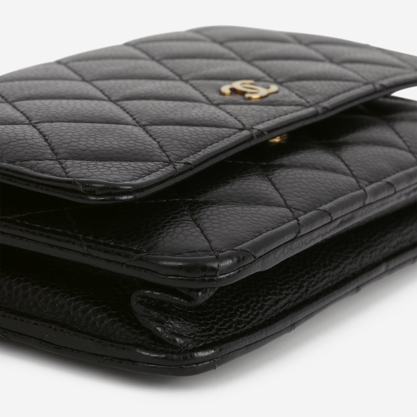 Chanel Classic Wallet on Chain - Black Caviar | Gold Hardware
