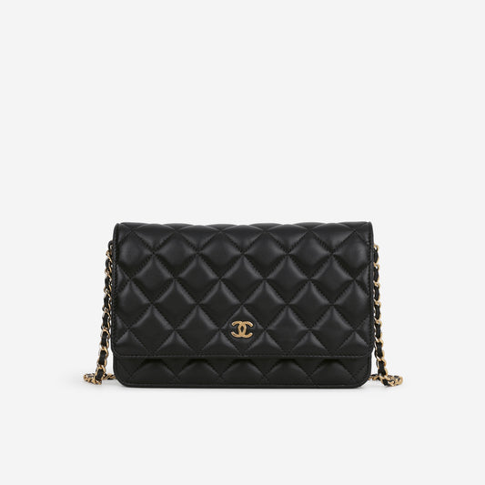 Chanel Seasonal WOC - Black Lambskin | Gold Hardware