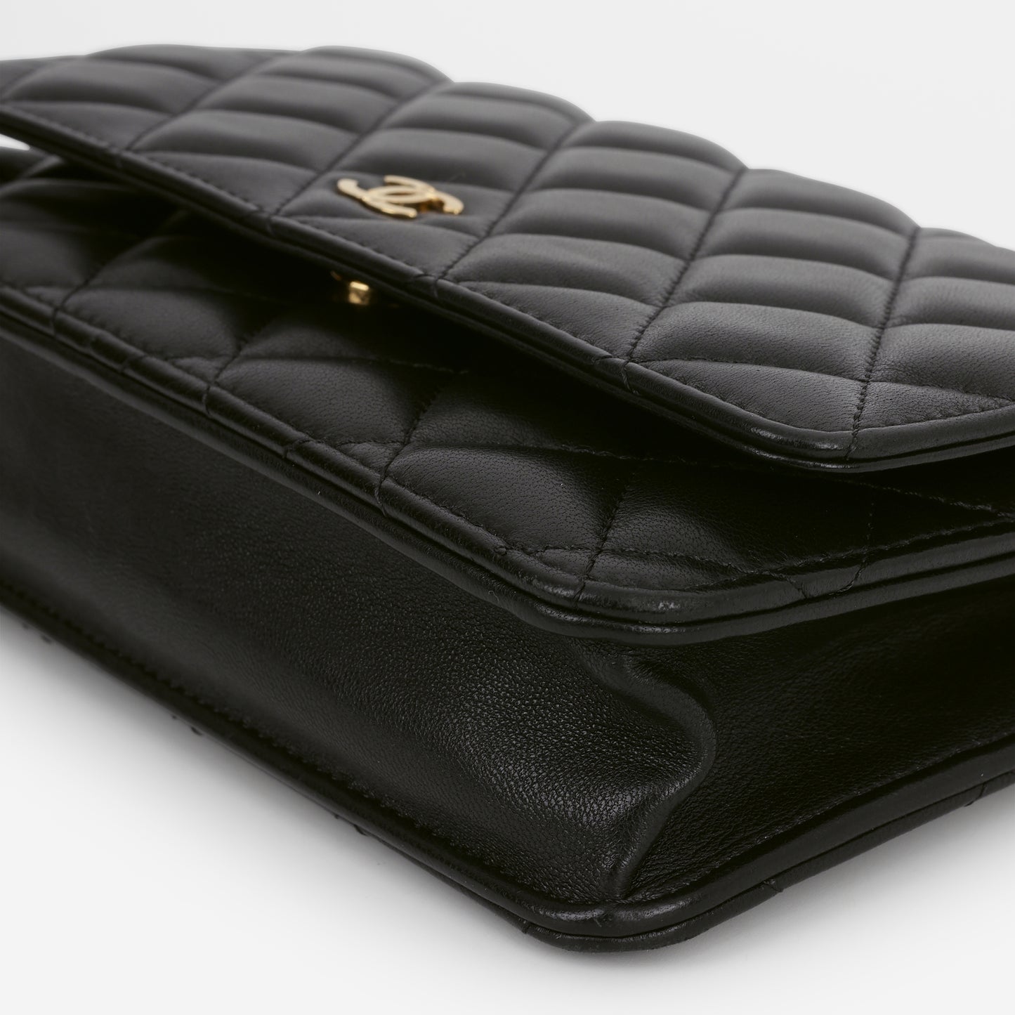 Chanel Seasonal WOC - Black Lambskin | Gold Hardware