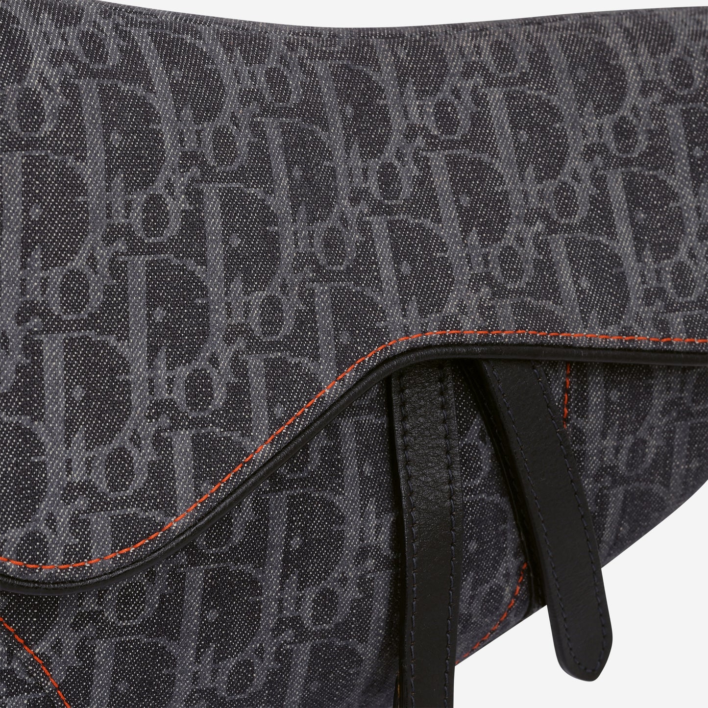 Dior Vintage Flight Saddle Bag - Denim Diorissimo Canvas | Silver Hardware