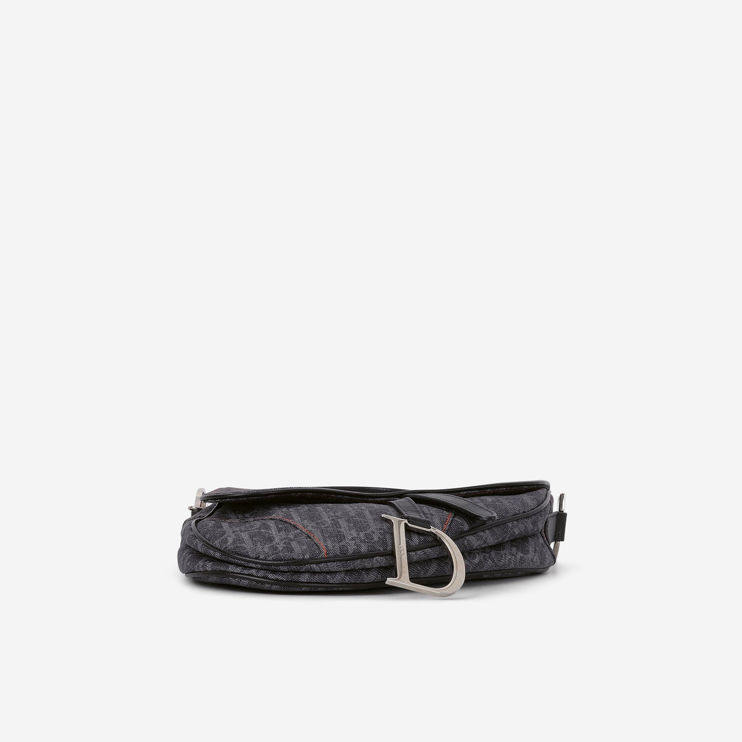 Dior Vintage Flight Saddle Bag - Denim Diorissimo Canvas | Silver Hardware