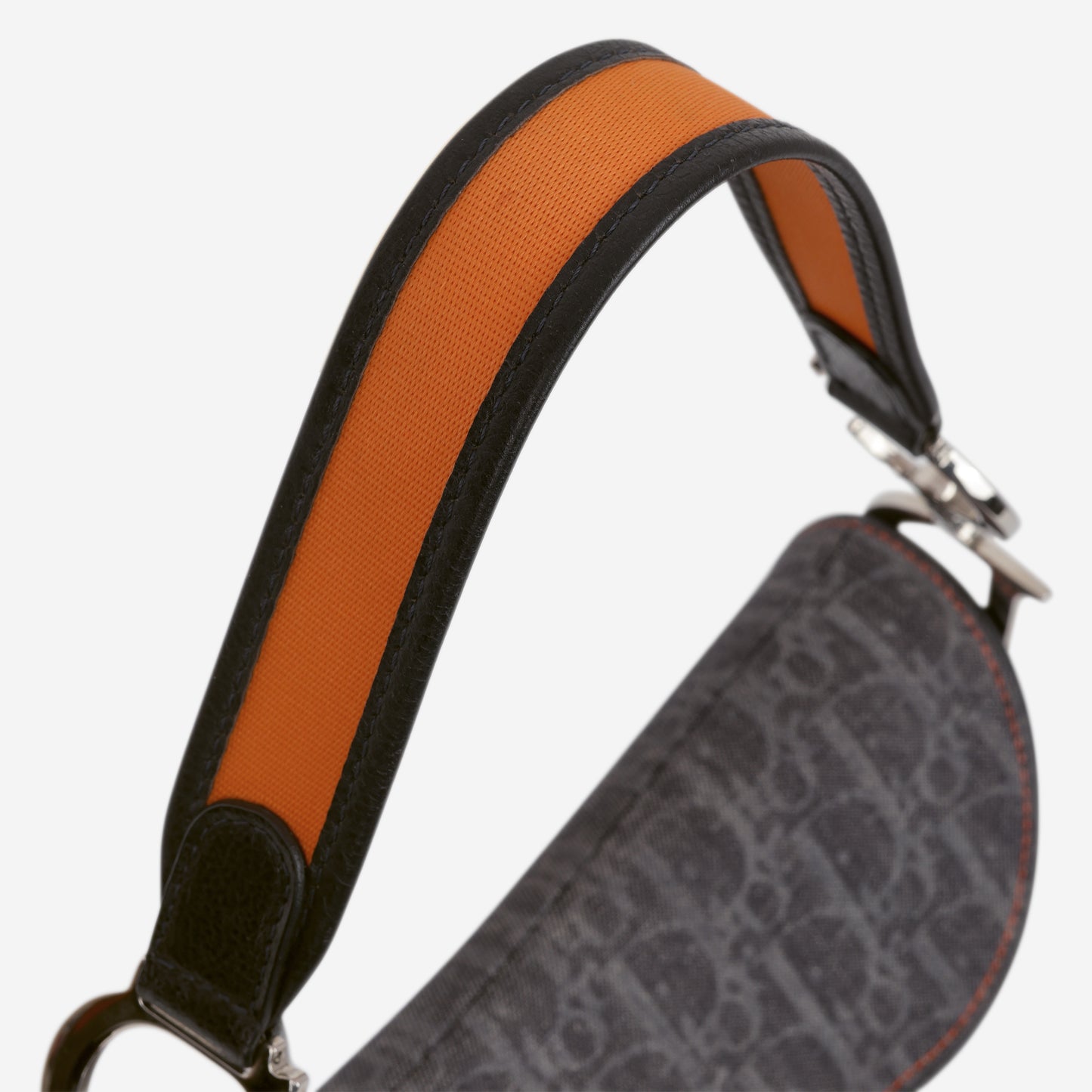 Dior Vintage Flight Saddle Bag - Denim Diorissimo Canvas | Silver Hardware