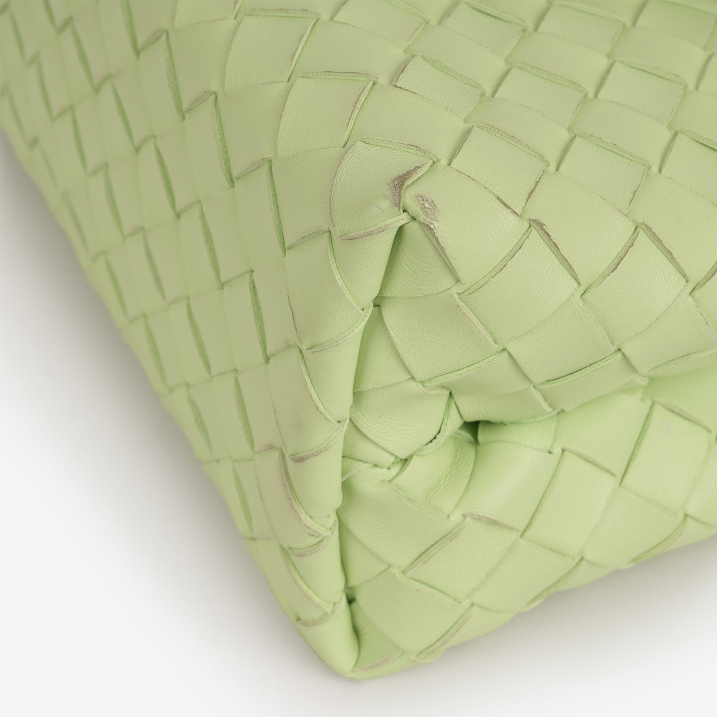 Bottega Veneta Small Andiamo - Fennel Intrecciato | Gold Hardware