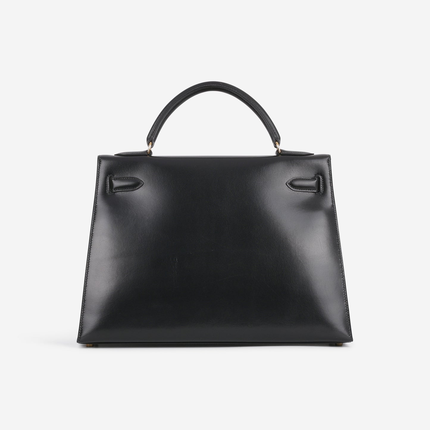 Hermès Vintage Kelly 32 Sellier - Noir Box | Gold Hardware