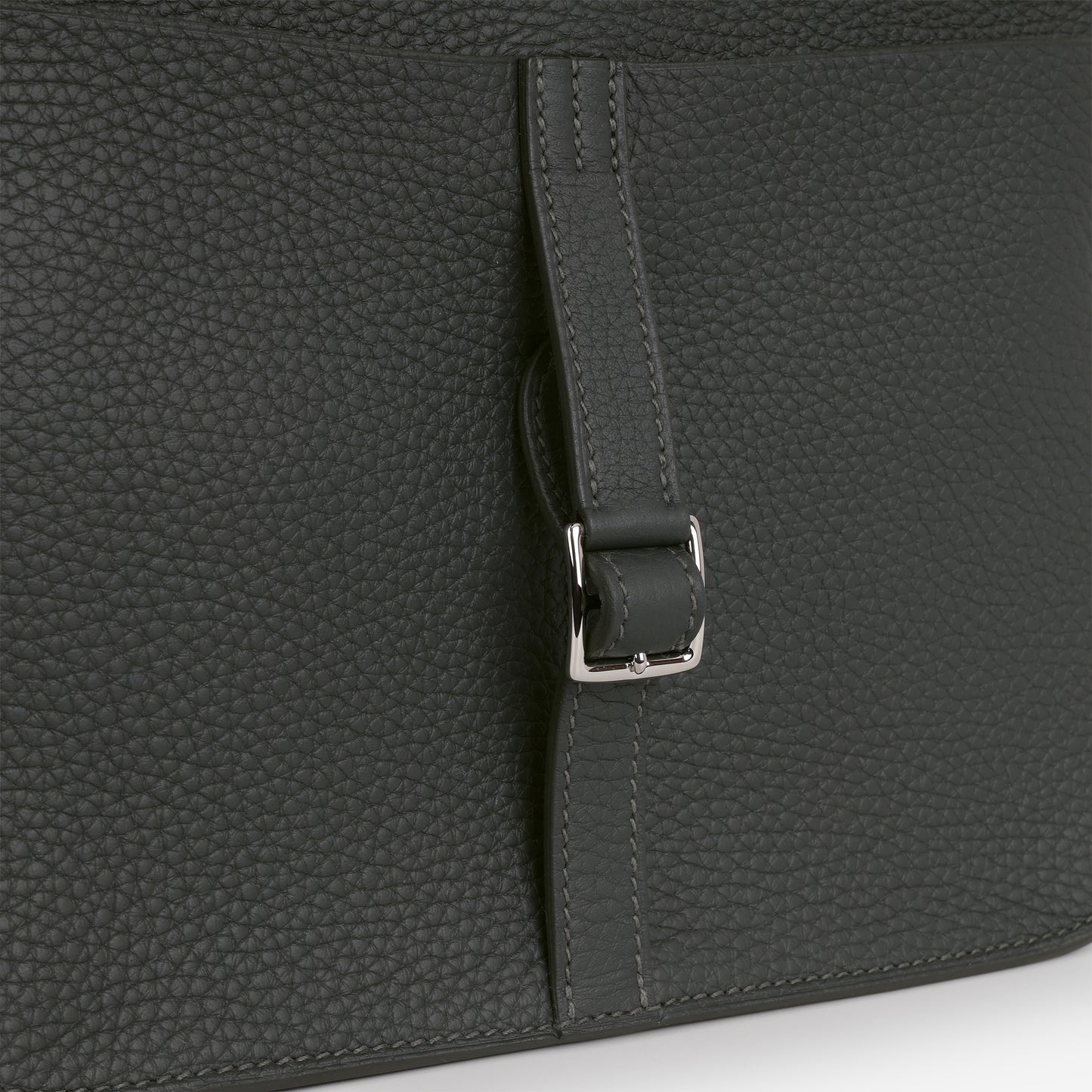 Hermès Halzan 25 - Vert Mangrove Clemence | Palladium Hardware