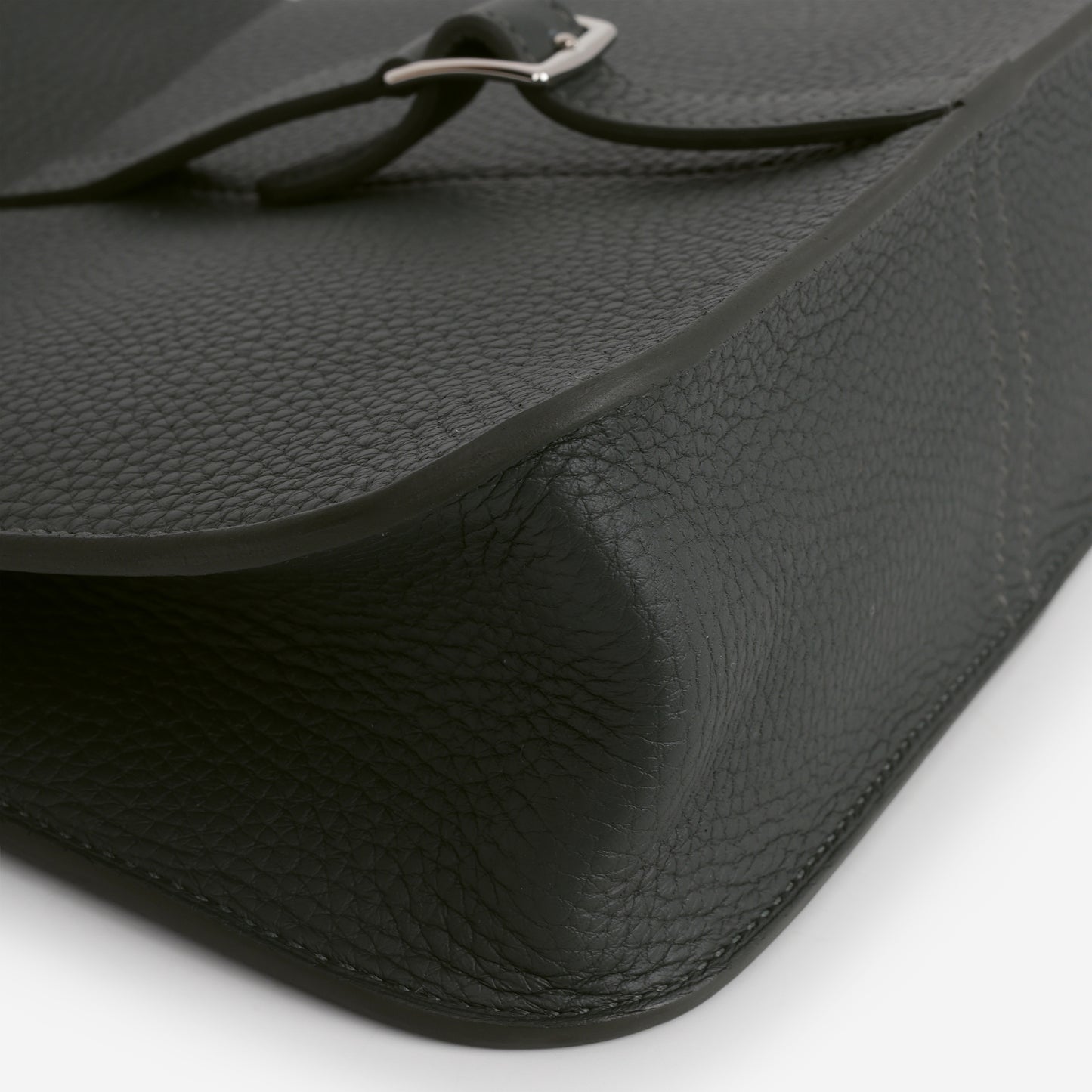 Hermès Halzan 25 - Vert Mangrove Clemence | Palladium Hardware