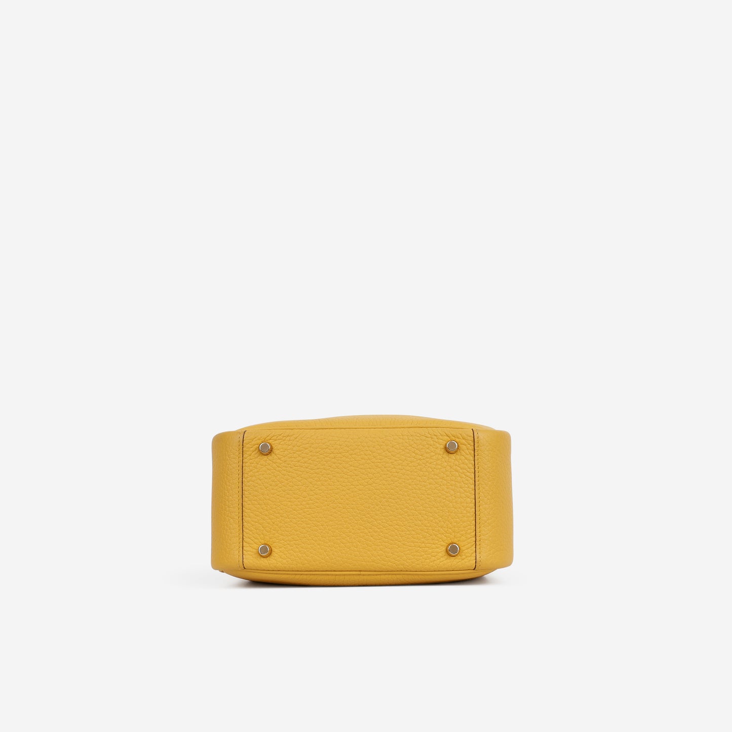 Hermès Mini Lindy - Jaune Ambre Clemence | Gold Hardware