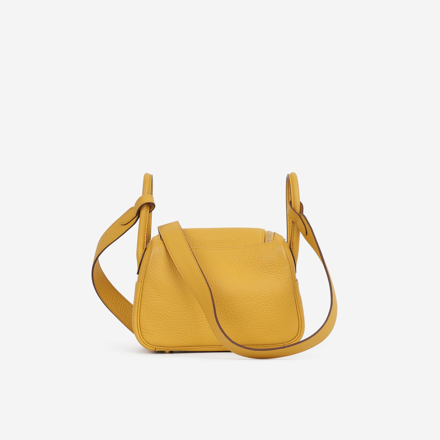 Hermès Mini Lindy - Jaune Ambre Clemence | Gold Hardware