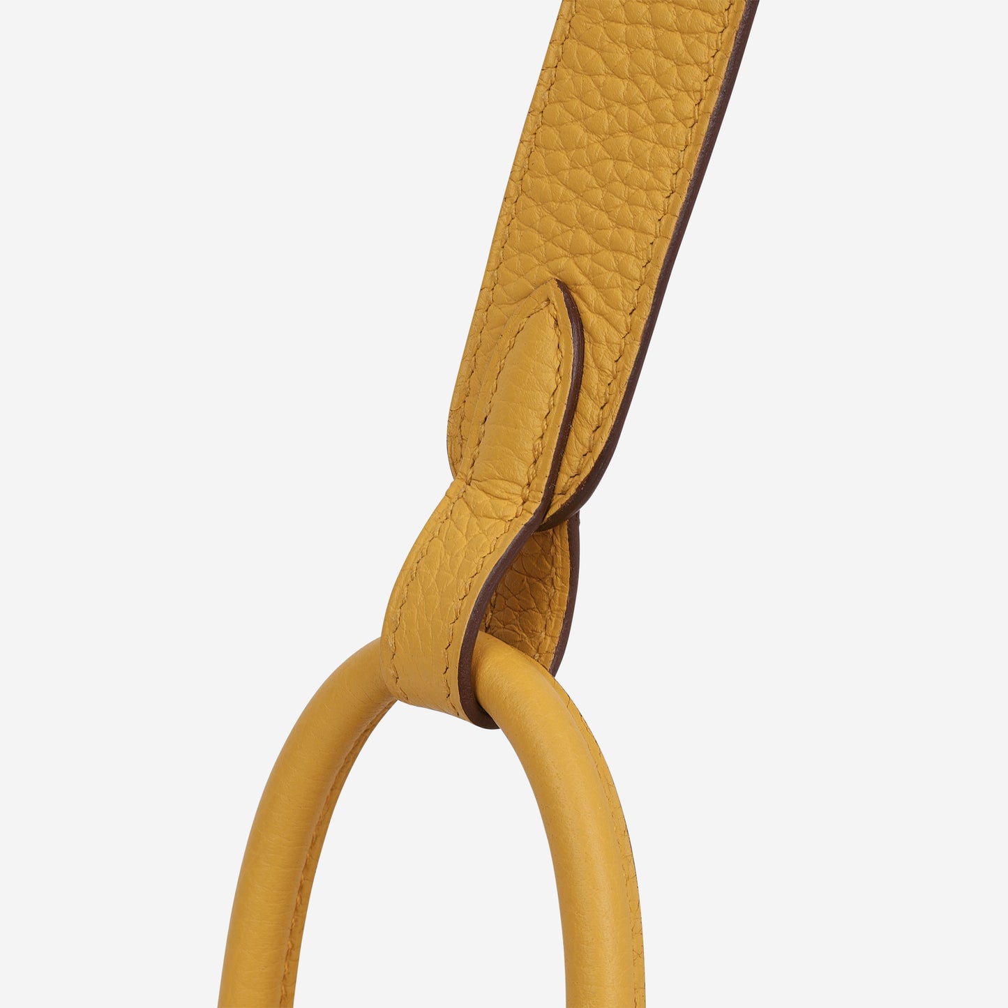 Hermès Mini Lindy - Jaune Ambre Clemence | Gold Hardware
