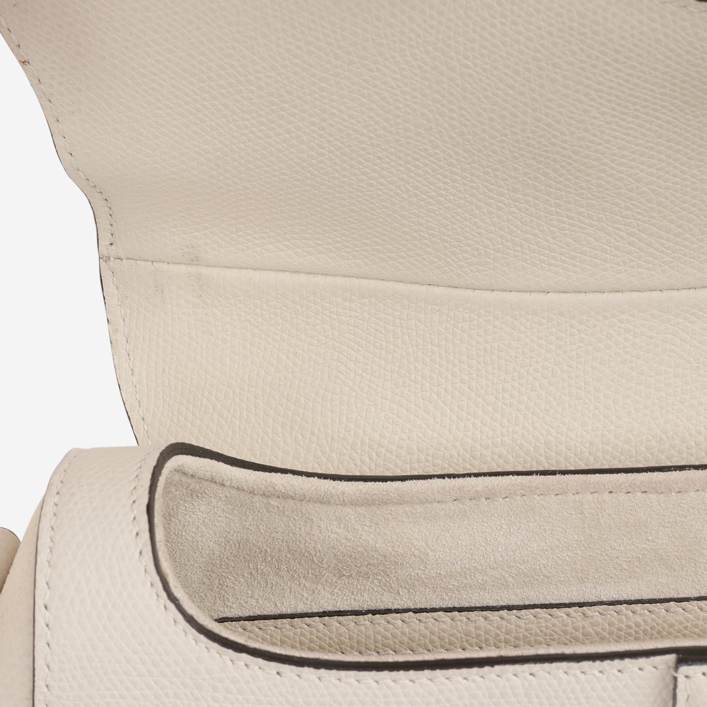 Dior Medium Saddle - White Grained Calfskin | Gold Hardware - Bagista